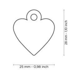 My Family Basic Collection Heart In Aluminum Pet ID Tag - Small 7 My Family Basic Collection Heart In Aluminum Pet ID Tag - Small -Pet Products Store myfamilybasiccollectionheartinaluminumpetidtag small purple 3 1