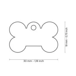 MyFamily Basic Collection In Aluminum Pet ID Tag - Light Blue -Pet Products Store myfamilybasiccollectioninaluminumpetidtag lightblue small 3 1