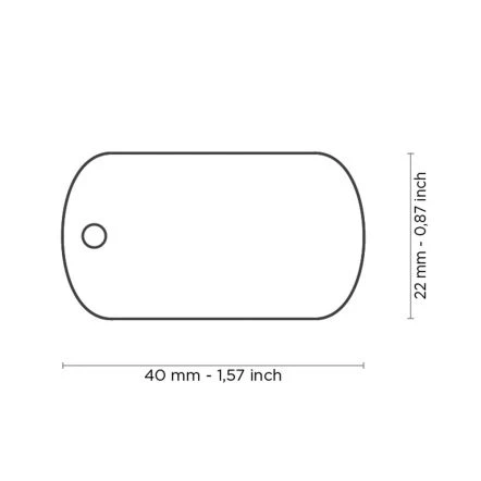 MyFamily Basic Collection Military Pet ID Tag - Small 4 MyFamily Basic Collection Military Pet ID Tag - Small - Image 2