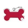 MyFamily Basic Handmade Big Bone Pet ID Tag - Red -Pet Products Store myfamilybasichandmadebigbonepetidtag red 1