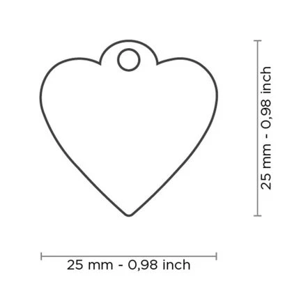 MyFamily Basic Handmade Heart Pet ID Tag - Small 4 MyFamily Basic Handmade Heart Pet ID Tag - Small - Image 2