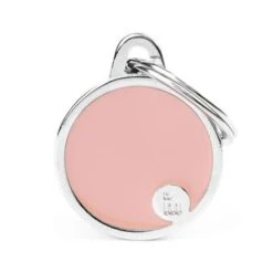 MyFamily Basic Handmade Pet ID Tag - Small - Pink