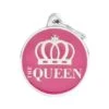 MyFamily Big Circle The Queen Pet ID Tag -Pet Products Store myfamilybigcirclethequeenpetidtag 1