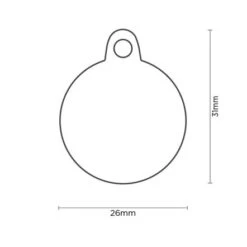MyFamily Big Circle The Queen Pet ID Tag - Medium -Pet Products Store myfamilybigcirclethequeenpetidtag medium 2