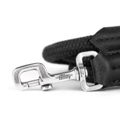 MyFamily Bilbao Dog Leash In Fine Crafted Leatherette And Rope - Medium -Pet Products Store myfamilybilbaodogleashinfinecraftedleatheretteandrope medium black 3