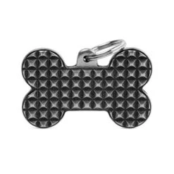 MyFamily Bone Bronx Studs Pet ID Tag - XLarge