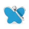 MyFamily Butterfly Pet ID Tag - Blue -Pet Products Store myfamilybutterflypetidtag blue 1