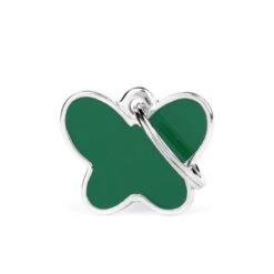 MyFamily Butterfly Pet ID Tag - Green