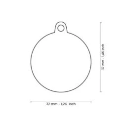 MyFamily Charms Big Baseball Pet ID Tag -Pet Products Store myfamilycharmsbigbaseballpetidtag 2 1