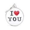 MyFamily Charms I Love You Pet ID Tag