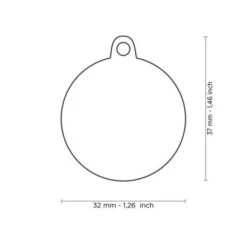 MyFamily Classic Big Red Circle With White Heart Pet ID Tag 5 MyFamily Classic Big Red Circle With White Heart Pet ID Tag -Pet Products Store myfamilyclassicbigredcirclewithwhiteheartpetidtag 2 1