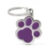 MyFamily Classic Purple Paw Pet ID Tag -Pet Products Store myfamilyclassicpurplepawpetidtag 1