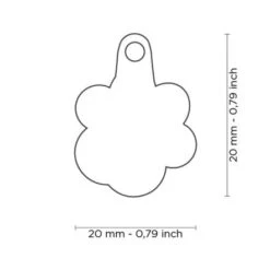 MyFamily Classic Purple Paw Pet ID Tag -Pet Products Store myfamilyclassicpurplepawpetidtag 2