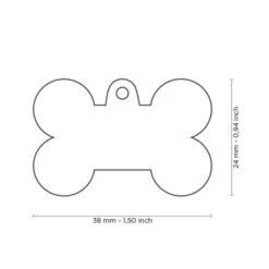 MyFamily Glam Big Gold Black Bone Strass Pet ID Tag -Pet Products Store myfamilyglambiggoldblackbonestrasspetidtag 2