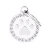 MyFamily Glam "Paw Circle White Strass" Pet ID Tag 1 MyFamily Glam "Paw Circle White Strass" Pet ID Tag -Pet Products Store myfamilyglampawcirclewhitestrasspetidtag 1