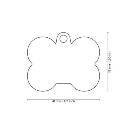 MyFamilyHushtag Collection Aluminum Bone With Rubber Dog Tag - Purple 4 MyFamilyHushtag Collection Aluminum Bone With Rubber Dog Tag - Purple - Image 2