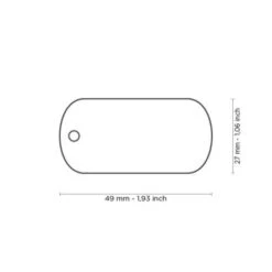 MyFamily Hushtag Collection Chromed Big Military With Black Rubber Dog Tag -Pet Products Store myfamilyhushtagcollectionchromedbigmilitarywithblackrubberdogtag 2