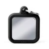 MyFamily Hushtag Collection Chromed Square With Black Rubber Pet ID Tag 1 MyFamily Hushtag Collection Chromed Square With Black Rubber Pet ID Tag -Pet Products Store myfamilyhushtagcollectionchromedsquarewithblackrubberpetidtag 1