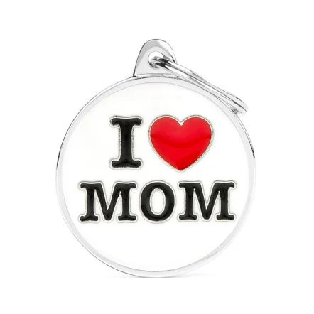 MyFamily I Love Mom Pet ID Tag 3 MyFamily I Love Mom Pet ID Tag