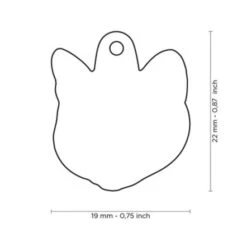 MyFamily New British Shorthair Cat Pet ID Tag - White -Pet Products Store myfamilynewbritishshorthaircatpetidtag white 2