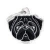MyFamily New Pug Dog ID Tag - Black -Pet Products Store myfamilynewpugdogidtag black 1