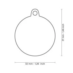 MyFamily Shine Circle Glitter Pet ID Tag - Small -Pet Products Store myfamilyshinecircleglitterpetidtag small black 2 1