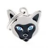 MyFamily Siamese Cat Pet ID Tag - Grey -Pet Products Store myfamilysiamesecatpetidtag grey 1