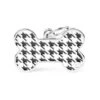 MyFamily Style Pied De Poule Black Bone Pet ID Tag -Pet Products Store myfamilystylepieddepouleblackbonepetidtag 1 1 2