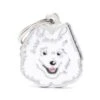 MyFamily White Spitz Pet ID Tag -Pet Products Store myfamilywhitespitzpetidtag 1