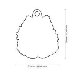 MyFamily White Spitz Pet ID Tag 5 MyFamily White Spitz Pet ID Tag -Pet Products Store myfamilywhitespitzpetidtag 2