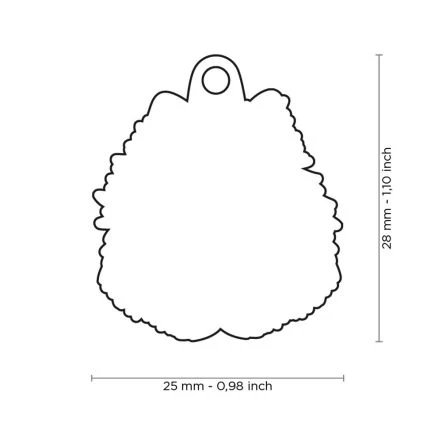 MyFamily White Spitz Pet ID Tag 4 MyFamily White Spitz Pet ID Tag - Image 2