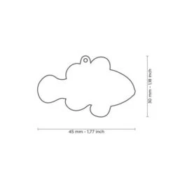 MyFamily Wild Clownfish Pet ID Tag -Pet Products Store myfamilywildclownfishpetidtag 2