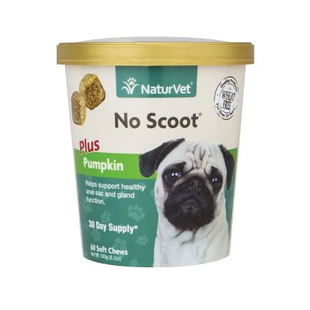 Naturvet SCC-No Scoot Dog 60ct Plus Pumpkin 3 Naturvet SCC-No Scoot Dog 60ct Plus Pumpkin
