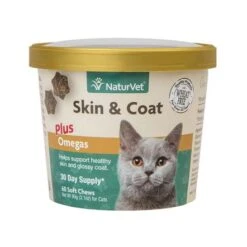 Naturvet Skin & Coat Plus For Cat, 60 Ct