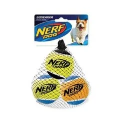 Nerf Dog Squeak Tennis Balls - 3 Pcs