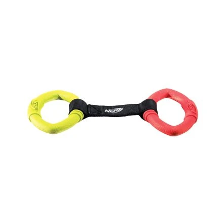Nerf Two Ring Strap 2-Tone Tug Dog Toy 4 Nerf Two Ring Strap 2-Tone Tug Dog Toy - Image 2