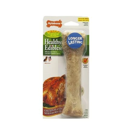 Nylabone Healthy Edibles Chicken Souper Dog Chew Treat Bone 3 Nylabone Healthy Edibles Chicken Souper Dog Chew Treat Bone