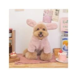 Olchi Animal Hood Zip Up - Pink -Pet Products Store olchianimalhoodzipup pink large 3 1