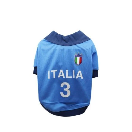 Olchi Italia Football Jersey Dog T-Shirt - Blue 3 Olchi Italia Football Jersey Dog T-Shirt - Blue