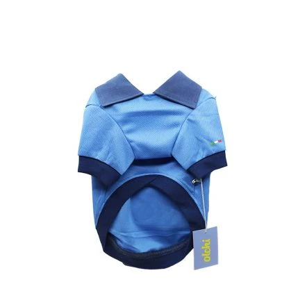 Olchi Italia Football Jersey Dog T-Shirt - Blue 4 Olchi Italia Football Jersey Dog T-Shirt - Blue - Image 2
