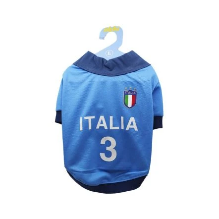 Olchi Italia Football Jersey Dog T-Shirt - Blue 5 Olchi Italia Football Jersey Dog T-Shirt - Blue - Image 3