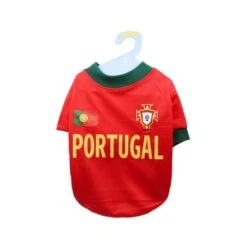 Olchi Portugal Football Jersey Dog T-Shirt - Red -Pet Products Store olchiportugalfootballjerseydogt shirt red 3