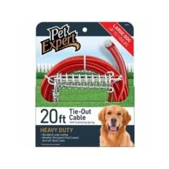 Pet Expert Heavy Weight Dog Tie Out Cable -Pet Products Store petexpertheavyweightdogtieoutcable 20feet