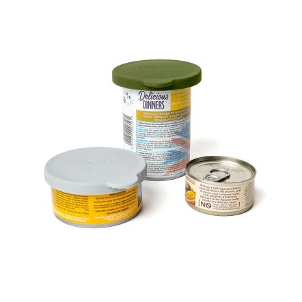 Pet Project Cover For Food Can - Cool Grey-Kombu Green - Pack Of 2 6 Pet Project Cover For Food Can - Cool Grey-Kombu Green - Pack Of 2 - Image 4