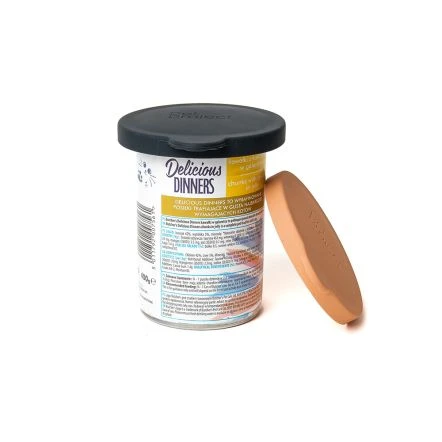 Pet Project Cover For Food Can - Solid Black-Nude Peach - Pack Of 2 8 Pet Project Cover For Food Can - Solid Black-Nude Peach - Pack Of 2 - Image 6