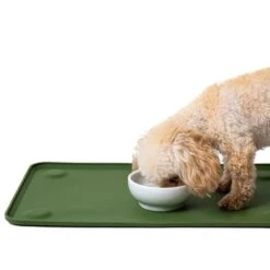 Pet Project Silicone Dining Mat - 48L X 30W Cm - Kombu Green -Pet Products Store petprojectsiliconediningmat 48lx30wcm kombugreen 10