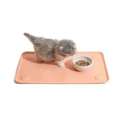 Pet Project Silicone Dining Mat - 48L X 30W Cm - Nude Peach -Pet Products Store petprojectsiliconediningmat 48lx30wcm nudepeach 8