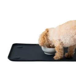 Pet Project Silicone Dining Mat - 48L X 30W Cm - Solid Black -Pet Products Store petprojectsiliconediningmat 48lx30wcm solidblack 9