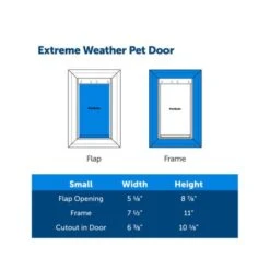 PetSafe Extreme Weather Pet Door - Small -Pet Products Store petsafeextremeweatherpetdoor small 6