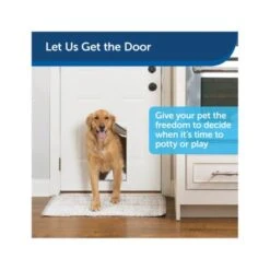 PetSafe Freedom Aluminum Pet Door - White 9 PetSafe Freedom Aluminum Pet Door - White -Pet Products Store petsafefreedomaluminumpetdoor white 2